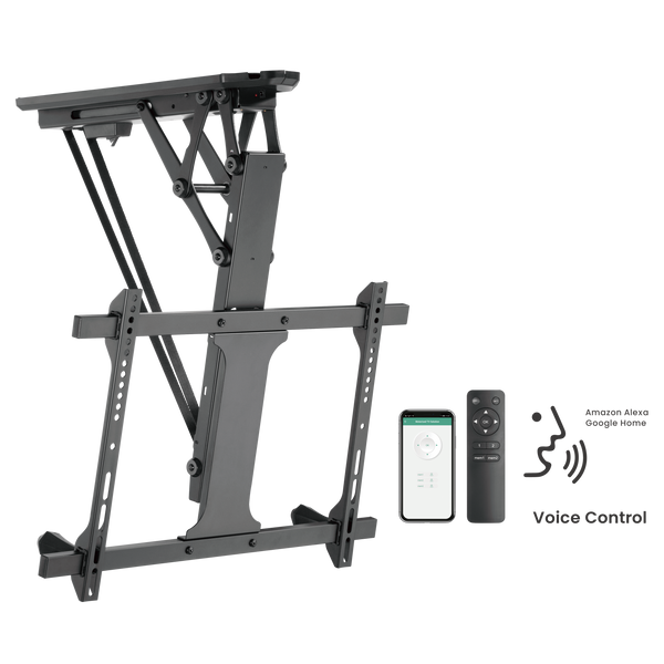 Brateck PLB-M0546AI Smart Flip Down TV Ceiling Mount Support 32"