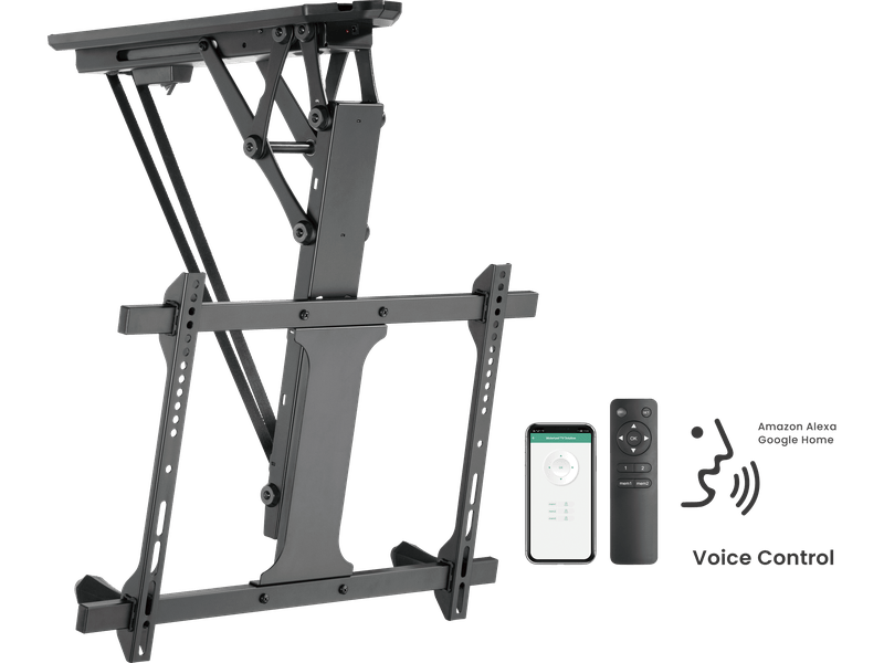 Brateck PLB-M0546AI Smart Flip Down TV Ceiling Mount Support 32"