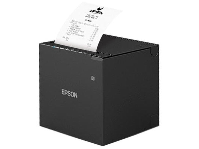 EPSON TM-M30III Black Receipt Printer with Built-In USB & Ethernet. Power Supply & Cable Included.