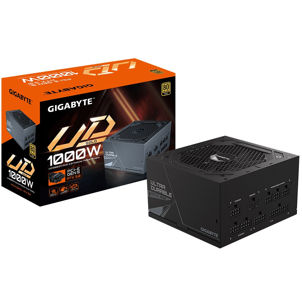 Gigabyte 1000W 80+ Gold Fully Modular PCIe 5.1 ATX 12V v3.1 Power Supply (GP-UD1000GM PG5 V2)