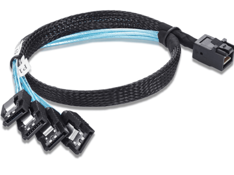Internal Mini-SAS to 4x SATA Cable - SFF-8643 to 4x SATA 1 m