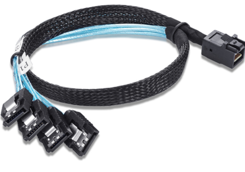Internal Mini-SAS to 4x SATA Cable - SFF-8643 to 4x SATA 1 m