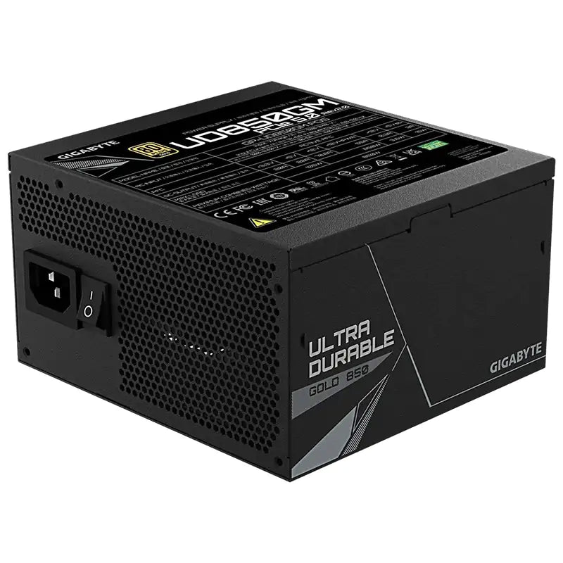 Gigabyte PG5 V2 850W 80+ Gold ATX 3.0 PCIe 5 Fully Modular Power Supply - Black (GP-UD850GM-PG5-V2)
