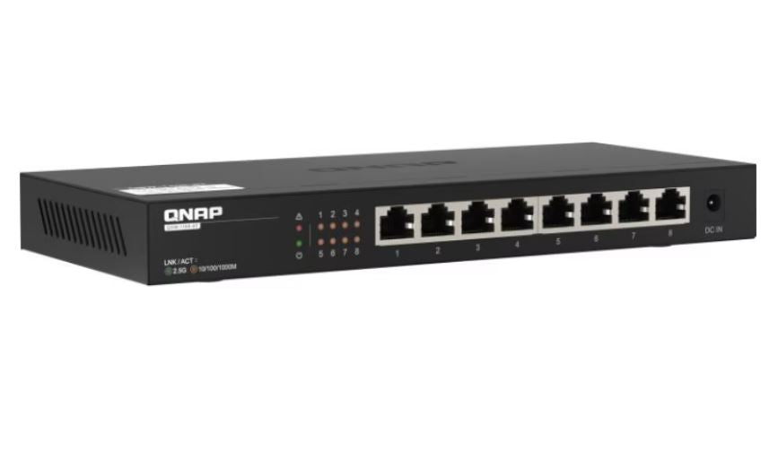 QNAP QSW-1108-8T 8 port 2.5Gbps auto negotiation 2.5G/1G/100M unmanagement switch 2 Yr WTY