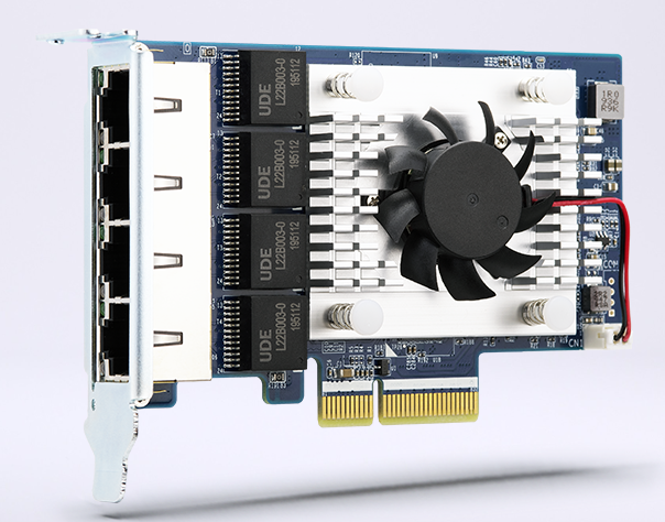 QNAP Quad-port 5GbE multi-Gig expansion card