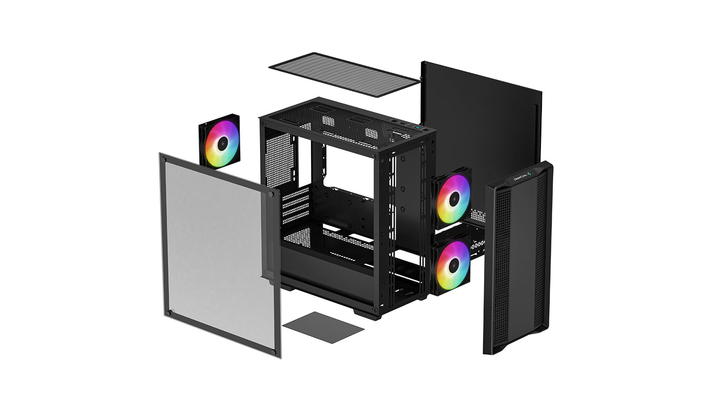 DeepCool CC360 ARGB Micro-ATX Case 3x120mm Pre-Installed ARGB Fans