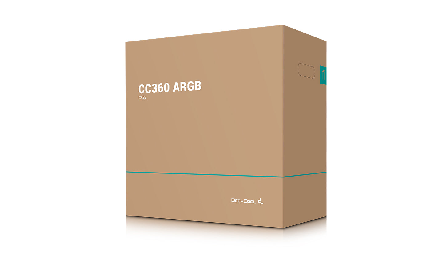 DeepCool CC360 ARGB Micro-ATX Case 3x120mm Pre-Installed ARGB Fans