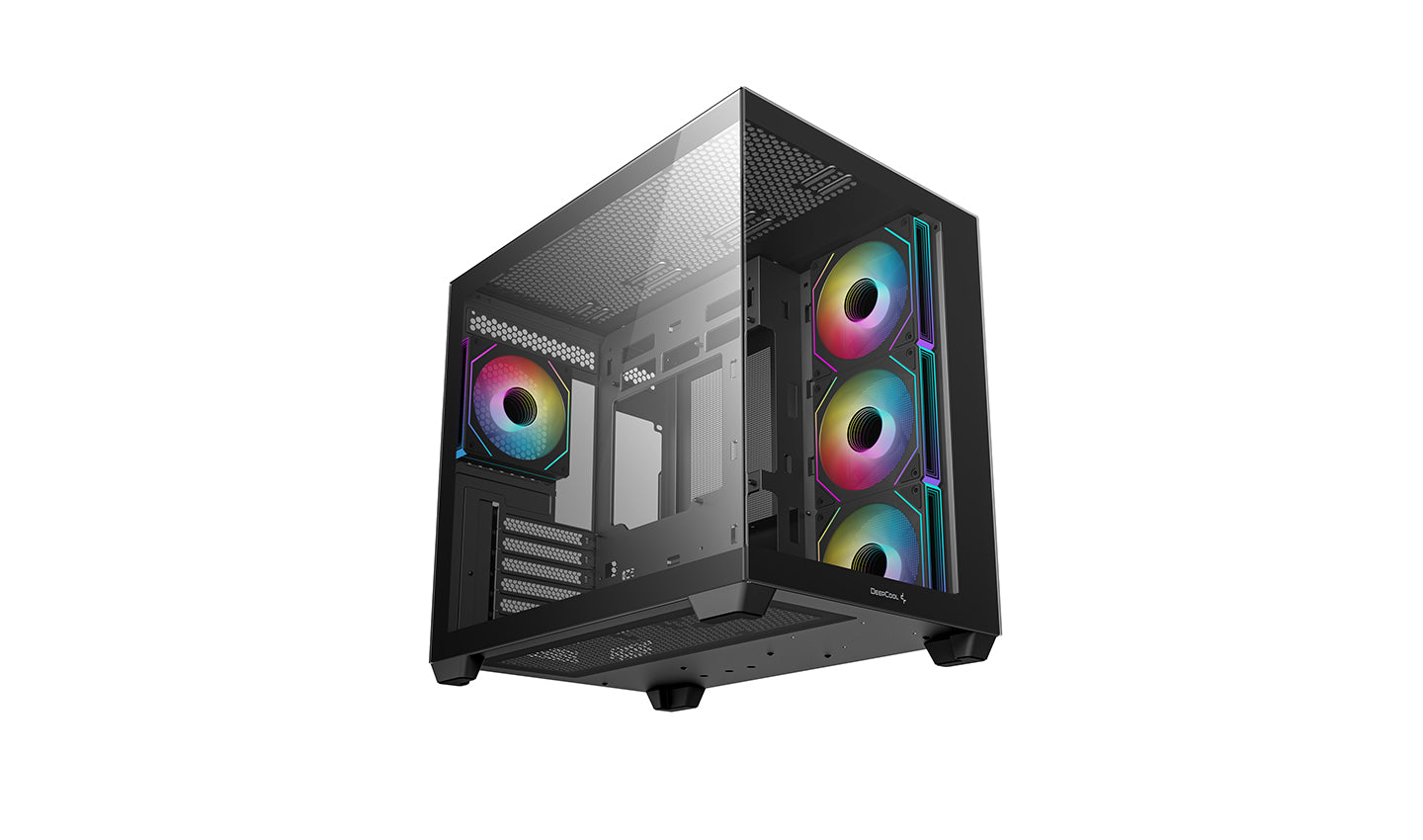 DeepCool CG530 4F ATX Case Tempered Glass 4 Pre-Installed Fans