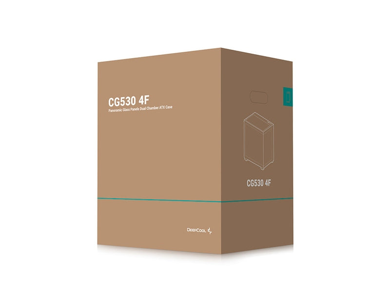 DeepCool CG530 4F ATX Case Tempered Glass 4 Pre-Installed Fans