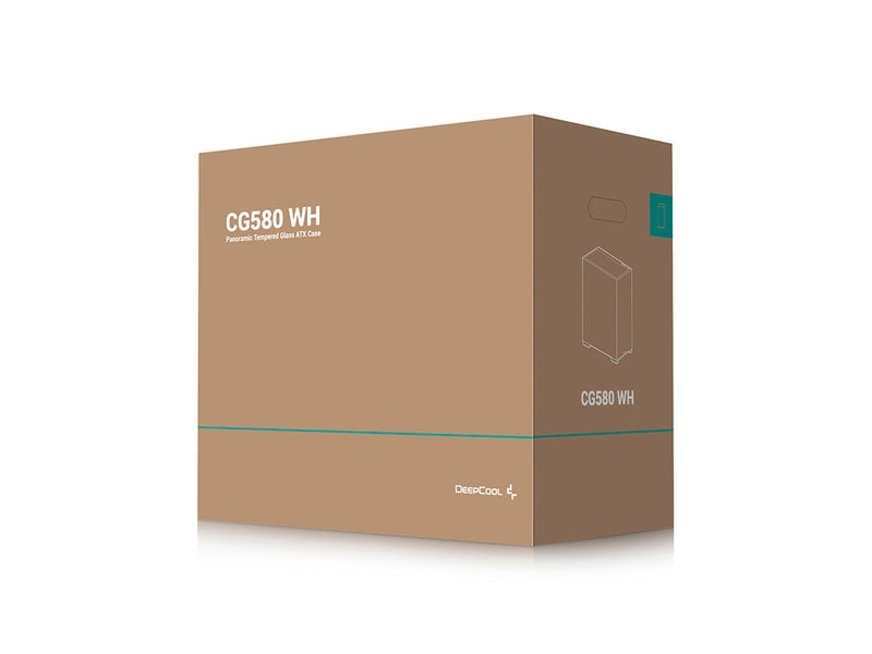 DeepCool CG580 White Panoramic ATX Mid-Tower Case