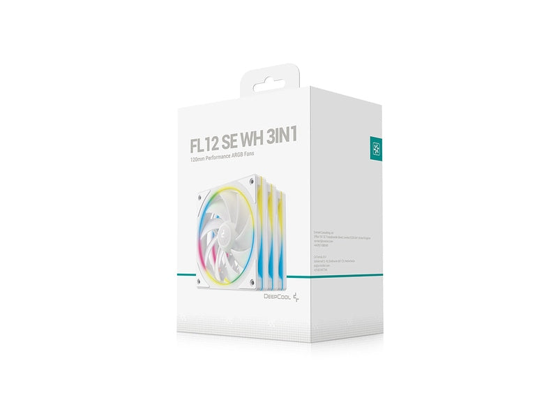 DeepCool FL12 SE WH 3 Pack 120mm Performance ARGB Fans