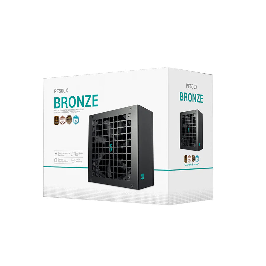DeepCool PF500X 500W Gamer Storm 80+ Bronze/ Cybenetics ATX Power Supply