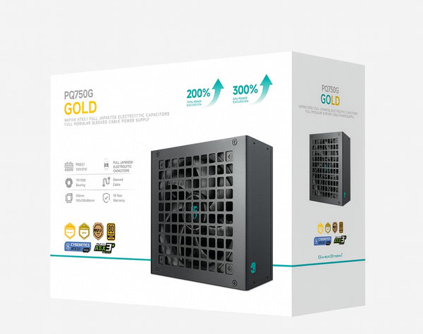 DeepCool PQ750G 750W Gamer Storm 80+ Gold/Cybenetics Fully Modular ATX Power Supply