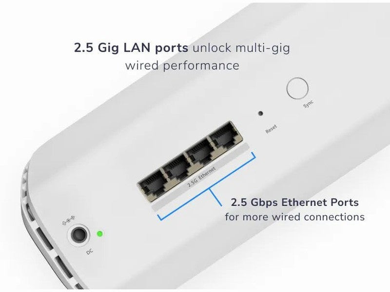 NETGEAR Orbi RBE870-100APS Wi-Fi 7 Add on Satellite System, 1 Pack