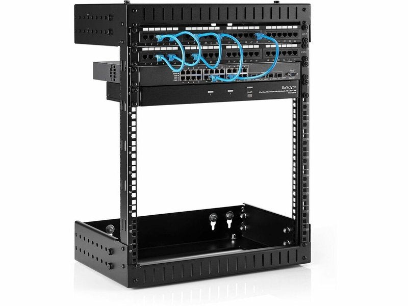 StarTech 2-Post 12U Heavy-Duty Wall Mount Network Rack 19" Open Frame Server Rack