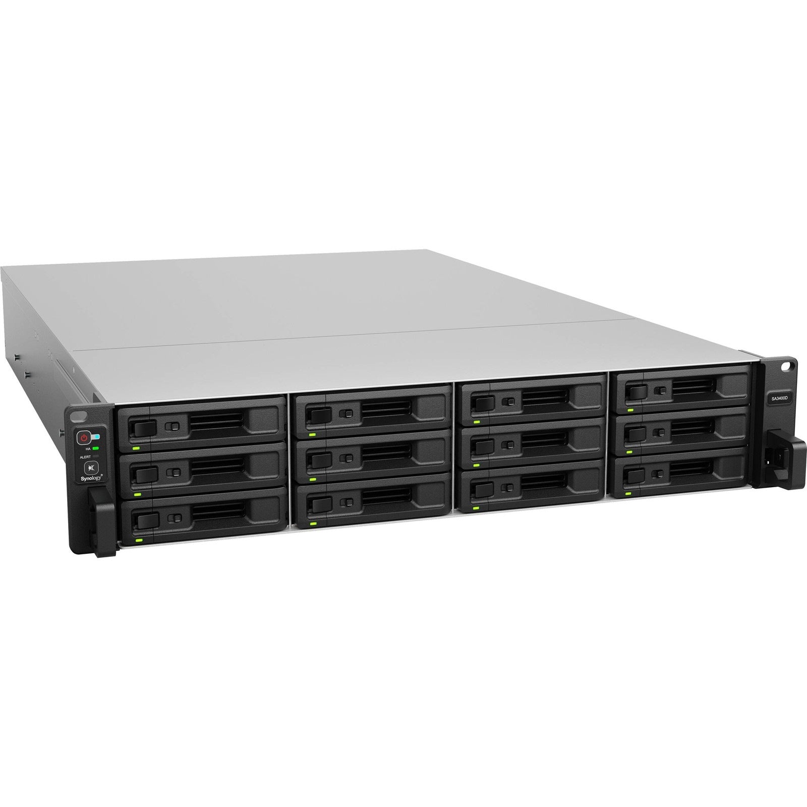 Synology SA3400D Dual SAS Controller 12-Bay Rail Kit Optional with Redundant Power