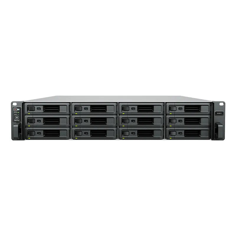 Synology SA3610 12-bay SAS Rackmount model Rail Kit Optional with redundant power supply SYNOLOGY DRIVES ONLY