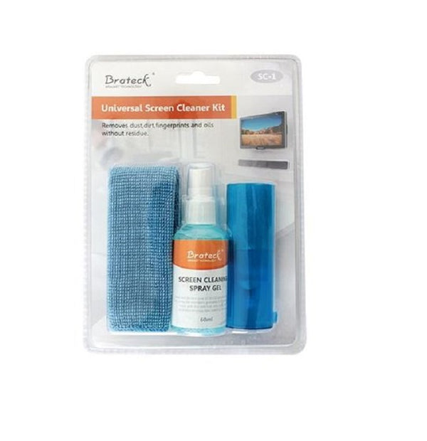 Brateck 3-In-1 Screen Cleaner Kit 1 x 60ml Screen Cleaner