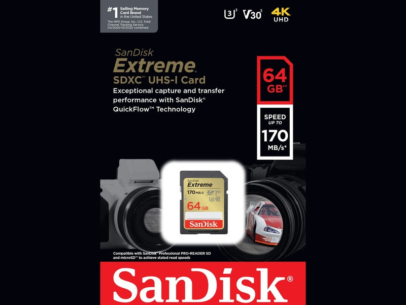 SanDisk 64GB Extreme SD UHS-I Card