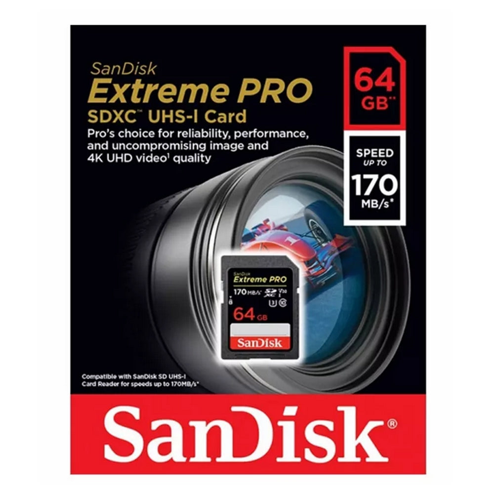 SanDisk 64GB Extreme PRO® SDHC™ And SDXC™ UHS-I Card
