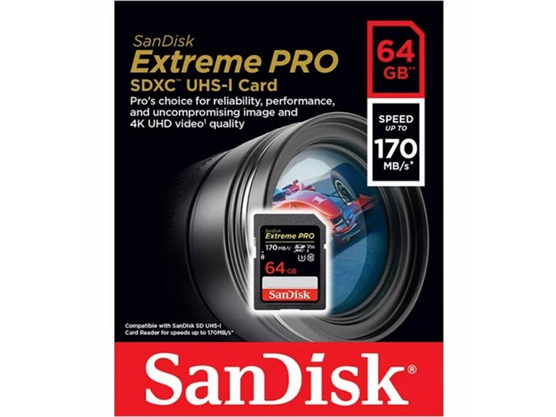 SanDisk 64GB Extreme PRO® SDHC™ And SDXC™ UHS-I Card