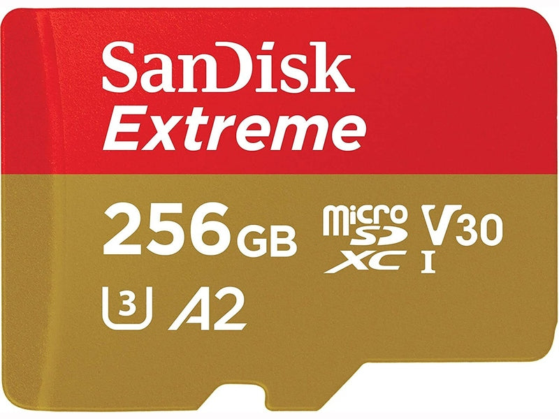 SanDisk 256GB Extreme MicroSDXC UHS-I Memory Card