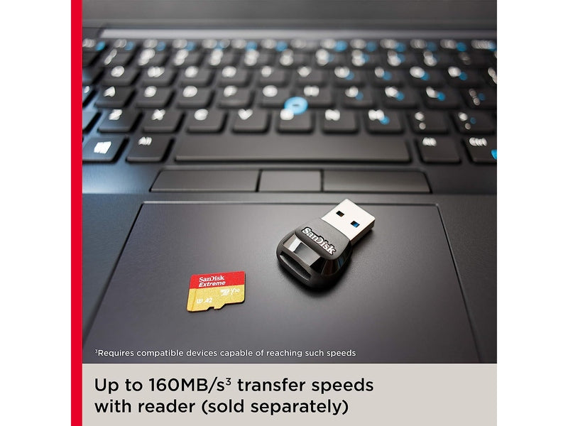 SanDisk 256GB Extreme MicroSDXC UHS-I Memory Card