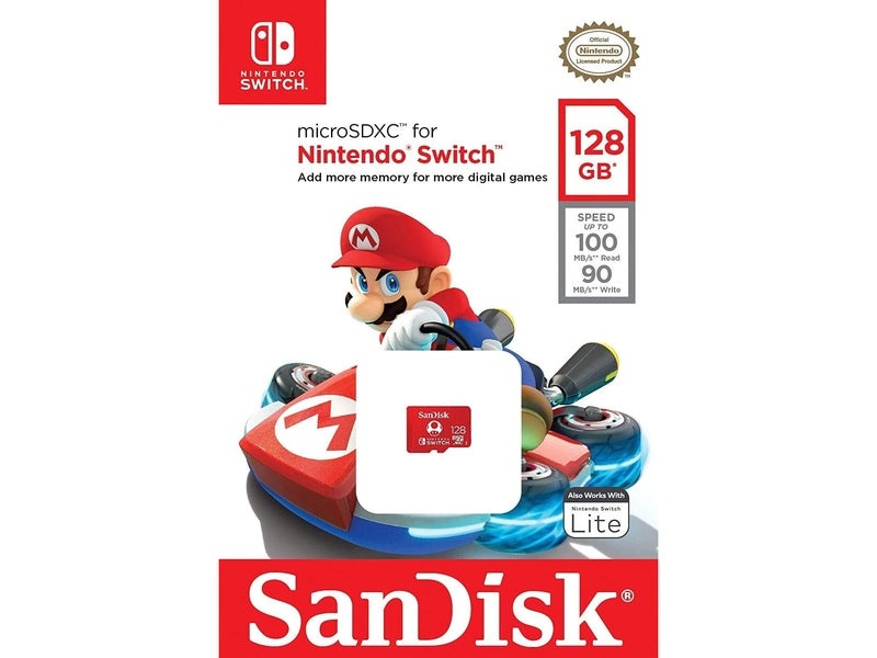 SanDisk 128GB Nintendo-Licensed MicroSDXC UHS-I Memory Card