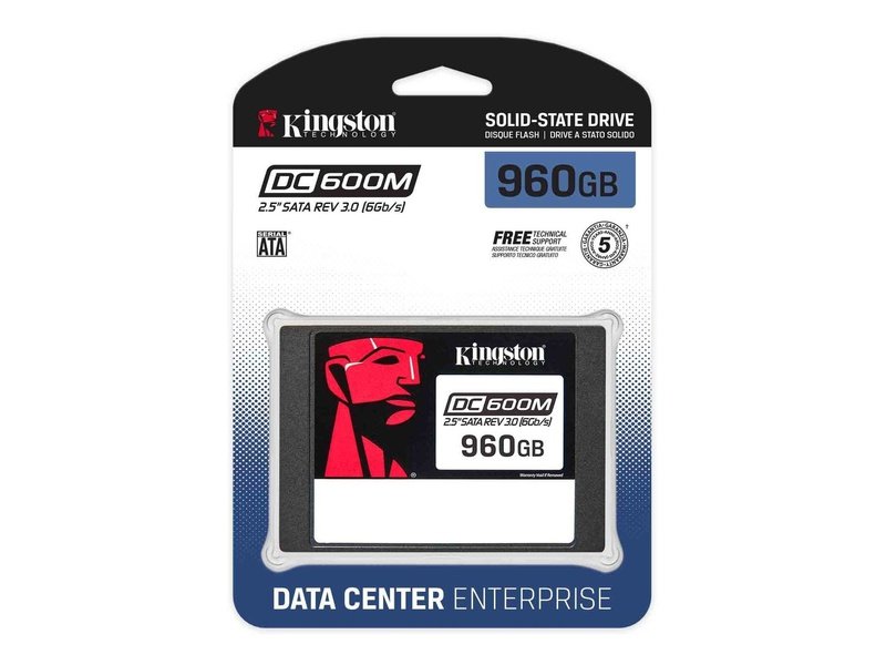 Kingston 960GB DC600M MU 2.5” Enterprise SATA SSD