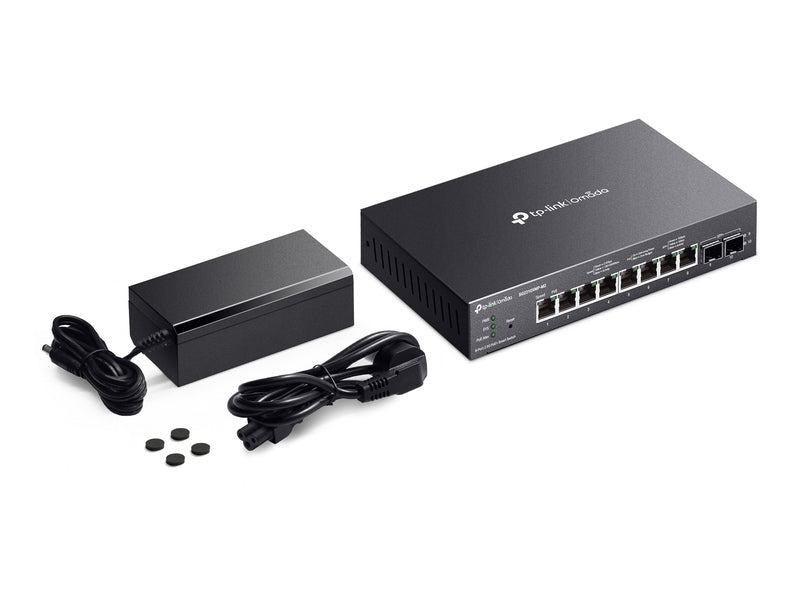 TP-Link SG2210XMP-M2 Omada 8-Port 2.5GBASE-T and 2-Port 10GE SFP+ Smart Switch with 8-Port PoE+