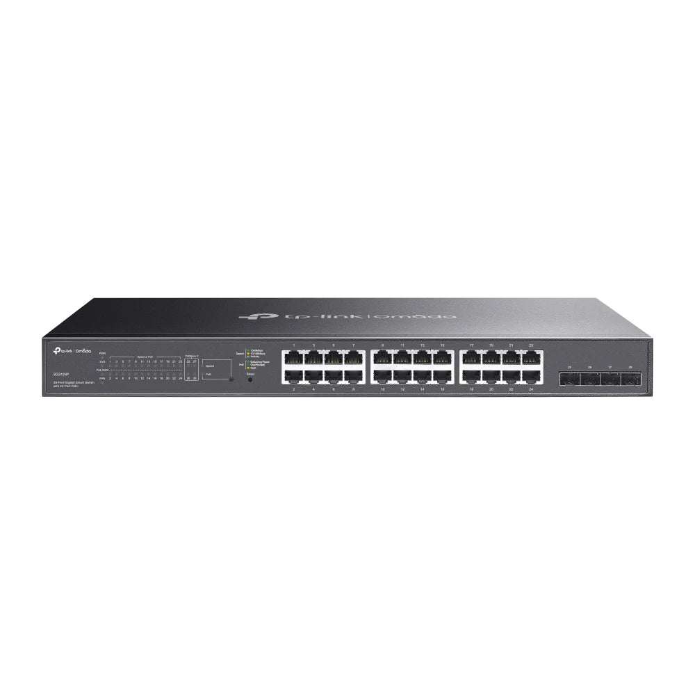 TP-Link Omada SG2428P 24-Port PoE+ 250W Gigabit Smart Switch with 4 SFP Slots