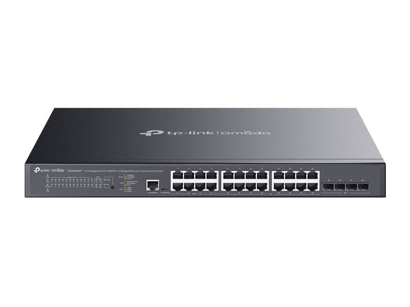 TP-Link Omada 24-Port Managed Gigabit L2+ Switch PoE+ 16 PoE++ 8 SFP+ 4