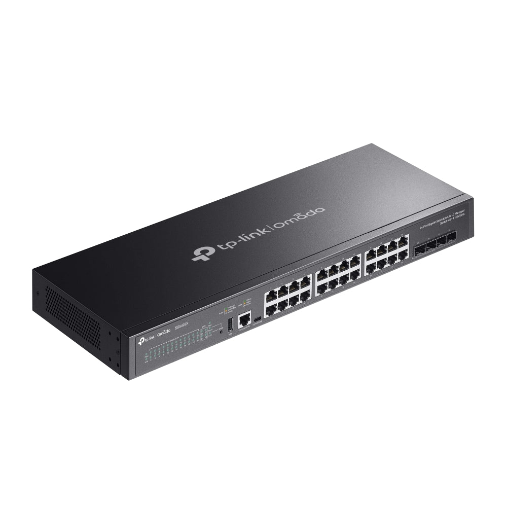 TP-Link SG5428X Omada 24-Port Gigabit Stackable Lite L3 Managed Switch