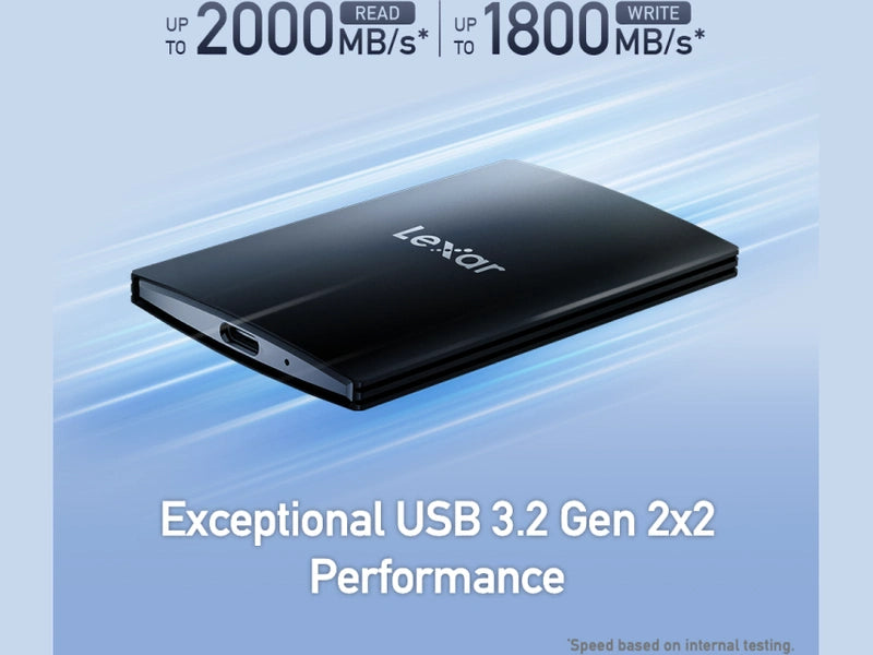 Lexar SL500 Portable SSD 1TB with MagSafe Black