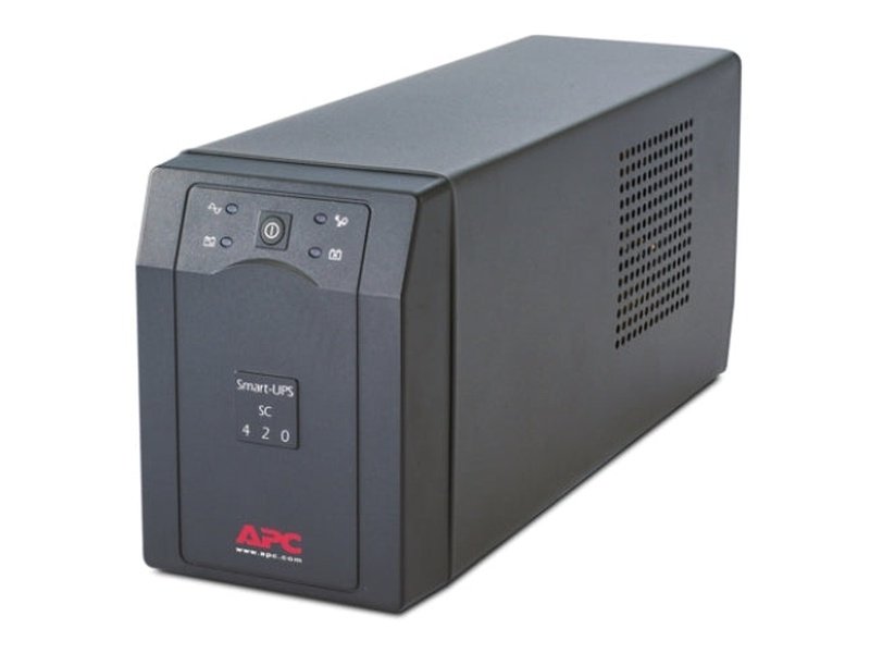 APC SMART UPS SC , 420VA, IEC 4 , SERIAL, TOWER, 2YR WTY