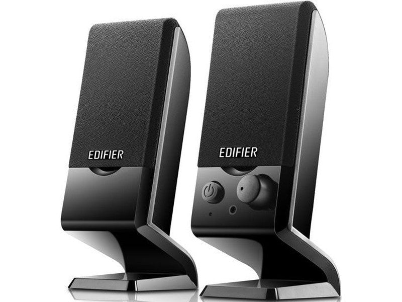 Edifier M1250 2.0 USB Powered Compact Multimedia Speakers - 3.5mm AUX/Flat Panel Design Satellites/Built in Power/Volume controls/Black