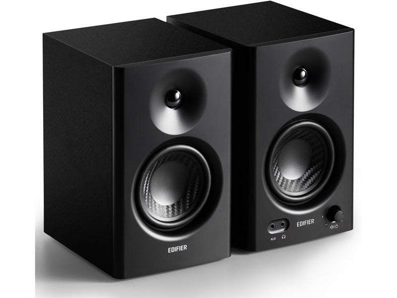 Edifier MR4 Studio Monitor - Smooth Frequency Wooden RCA TRS AUX Speaker - Black