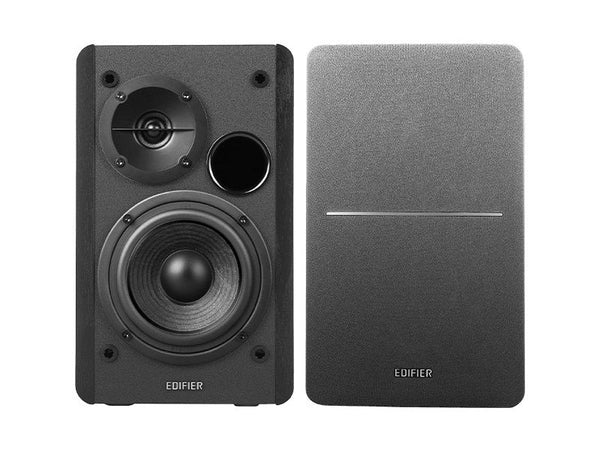 Edifier R1280T Lifestyle Bookshelf Speakers Black - 3.5mm AUX/Dual RCA, 42W, MDF Wooden Enclosure