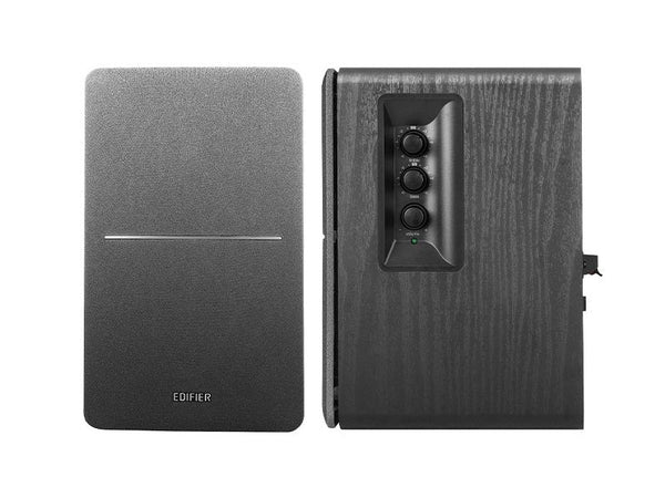 Edifier R1280T Lifestyle Bookshelf Speakers Black - 3.5mm AUX/Dual RCA, 42W, MDF Wooden Enclosure