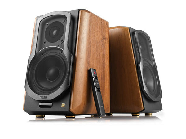 Edifier S1000MKII 2.0 Active Lifestyle Bookshelf Bluetooth Studio Speakers - Brown