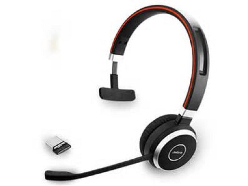 Jabra Evolve 65 SE UC Mono Wireless Headset, Includes Charging Stand & Link380a Dongle, 2yrs Warrenty