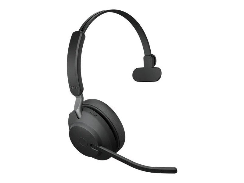 Jabra Evolve2 65 MS Mono Bluetooth Headset, Passive Noise-cancelling