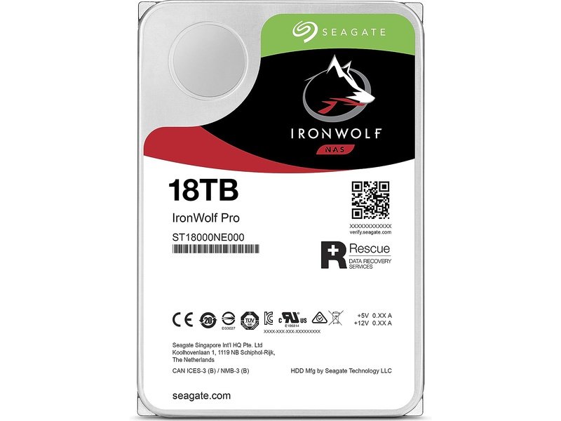 Seagate 16TB IronWolf Pro 3.5" SATA NAS Hard Drive