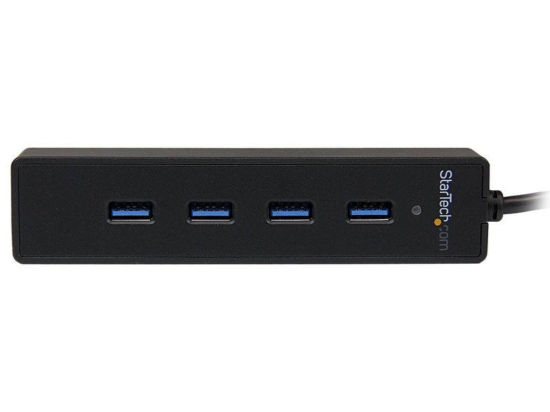 StarTech 4 Port Portable SuperSpeed USB 3.0 Hub With Built-in Cable