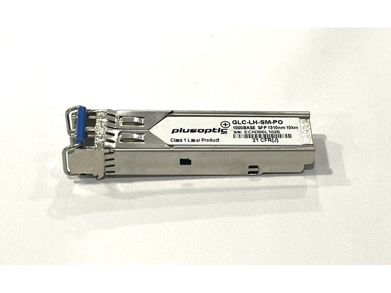 Plusoptic GLC-LH-SM-PO Cisco Compatible 1000BASE-LX/LH SFP 1310nm 10km Transceiver Module *used*