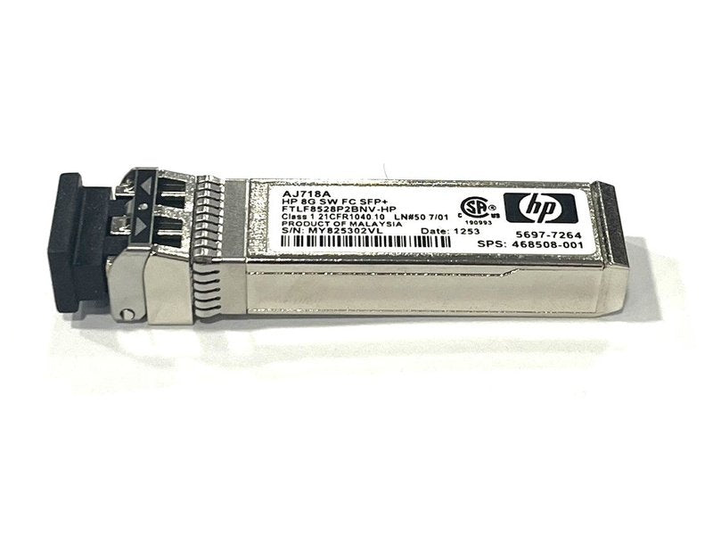 HP AJ718A FTLF8528P2BNV-HP 8GB SW FC SFP+ Transceiver *used*