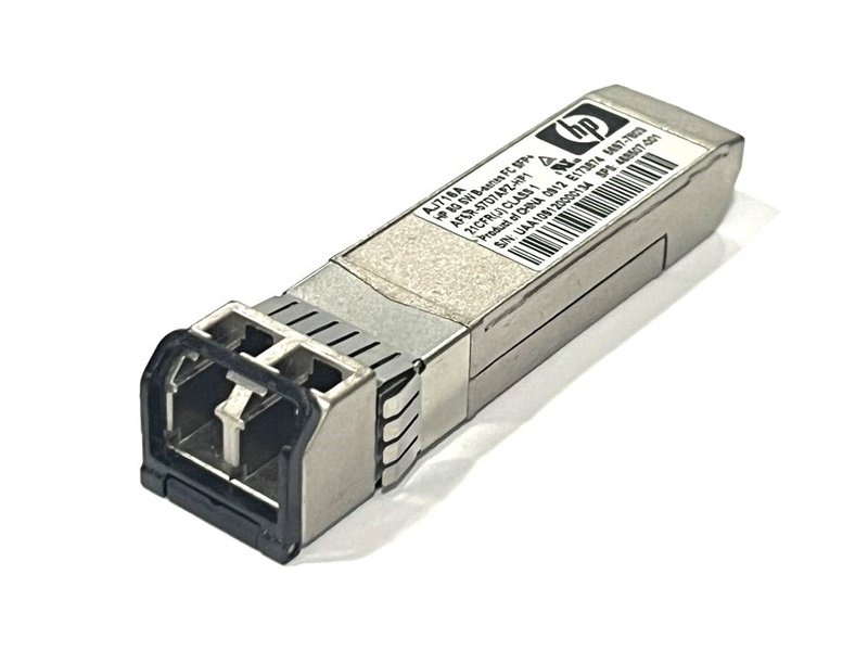 HP AJ716A AFBR-57D7APZ-HP1 8GB SW B Series FC SFP+ Transceiver *used*