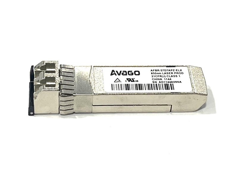 Avago AFBR-57F5MZ-ELX Multi-mode Fiber 850nm SFP+ Transceiver Module *used*
