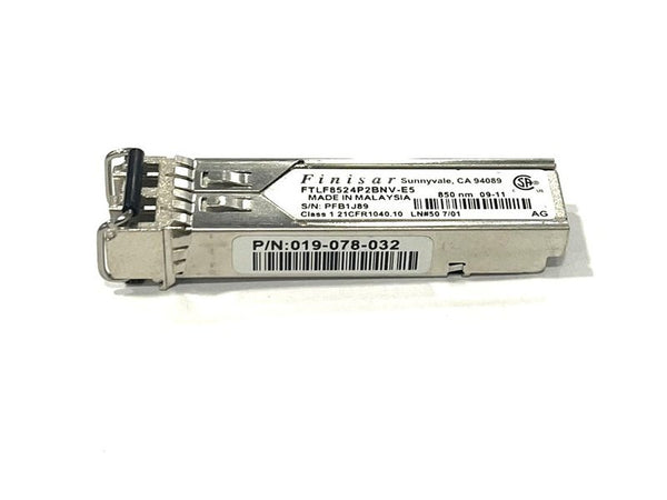 Finisar FTLF8524P2BNV-E5 4Gb 850nm 500m Multimode SFP Transceiver Module *used*