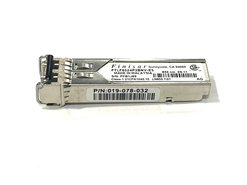 Finisar FTLF8524P2BNV-E5 4Gb 850nm 500m Multimode SFP Transceiver Module *used*